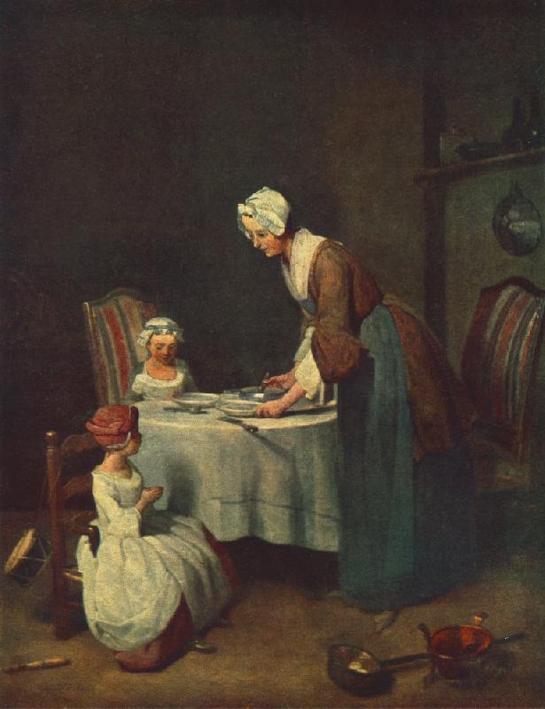 jean-Baptiste-Simeon Chardin The Prayer before Meal